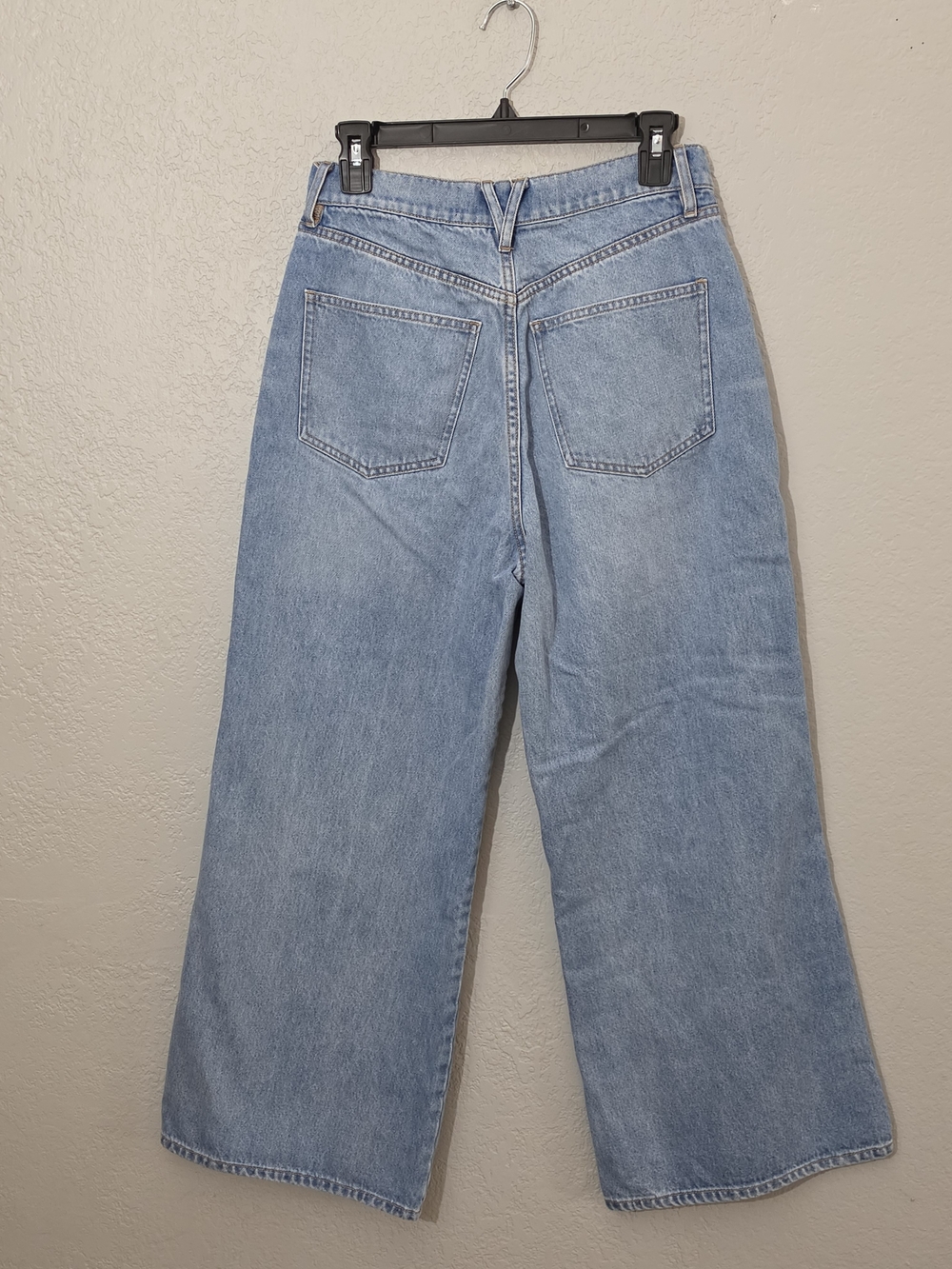 Veronica Beard Taylor Scallop Side High Rise Cropped Wide Leg Jean Nova Women 28 - Picture 8 of 11